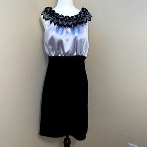 Tiana B silver/Black cocktail Dress